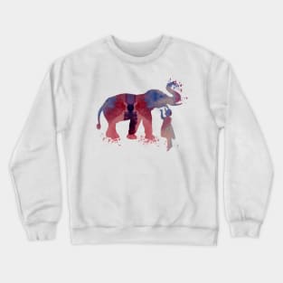 elephant and child Crewneck Sweatshirt